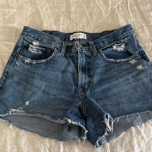 Abercrombie & Fitch Distressed Denim Shorts